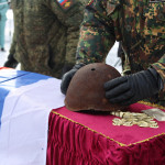 Торжественная церемония захоронения Лупанова М. Г. 2